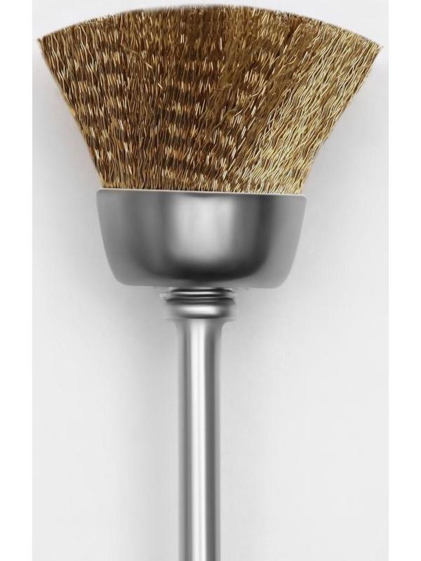 Щётка - браш для чистки фрез, цвет медный