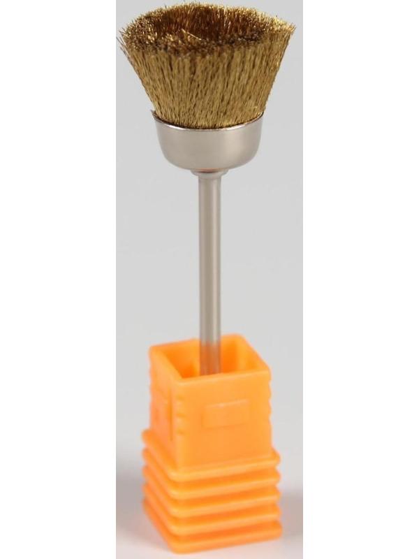 Щётка - браш для чистки фрез, цвет медный