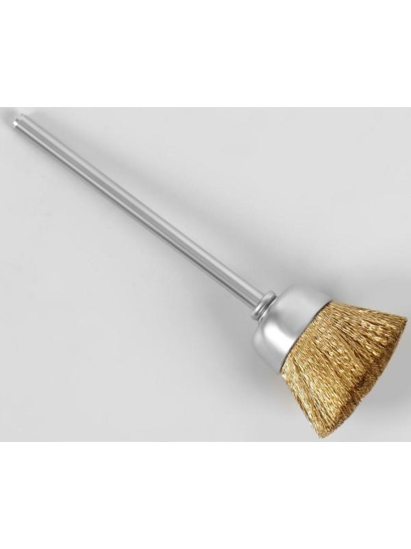 Щётка - браш для чистки фрез, цвет медный