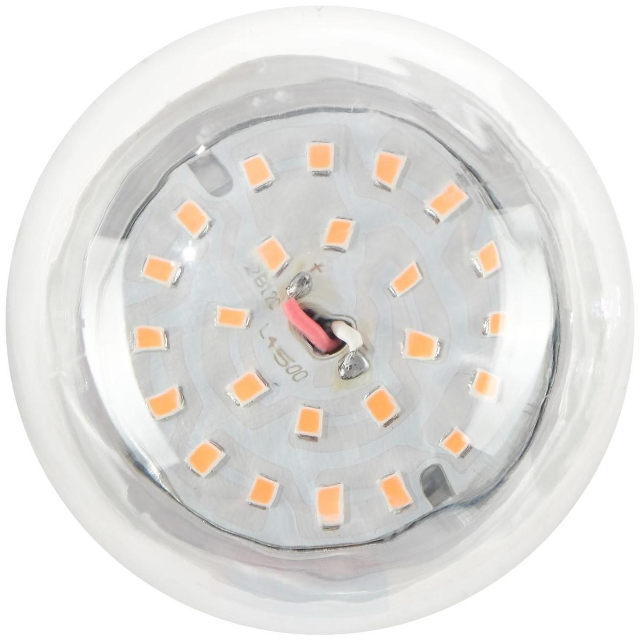 Фитолампа светодиодная Luazon, А60, E27, 12 Вт, IP44, 220 В, 270°, мультиспектральная