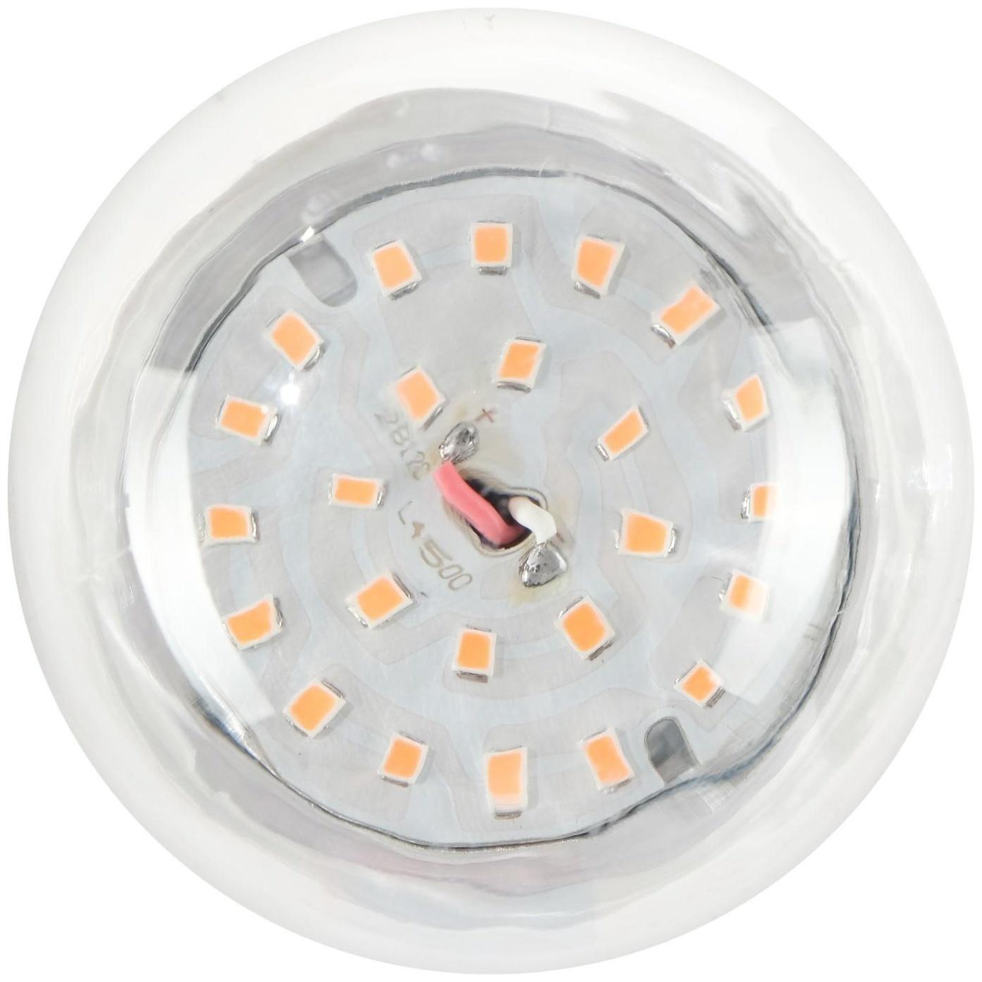 Фитолампа светодиодная Luazon, А60, E27, 15 Вт, IP44, 220 В, 270°, мультиспектральная