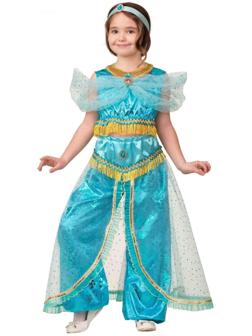 Карнавальный костюм «Принцесса Жасмин», текстиль-принт, блуза, шаровары, р. 32, рост 128 см