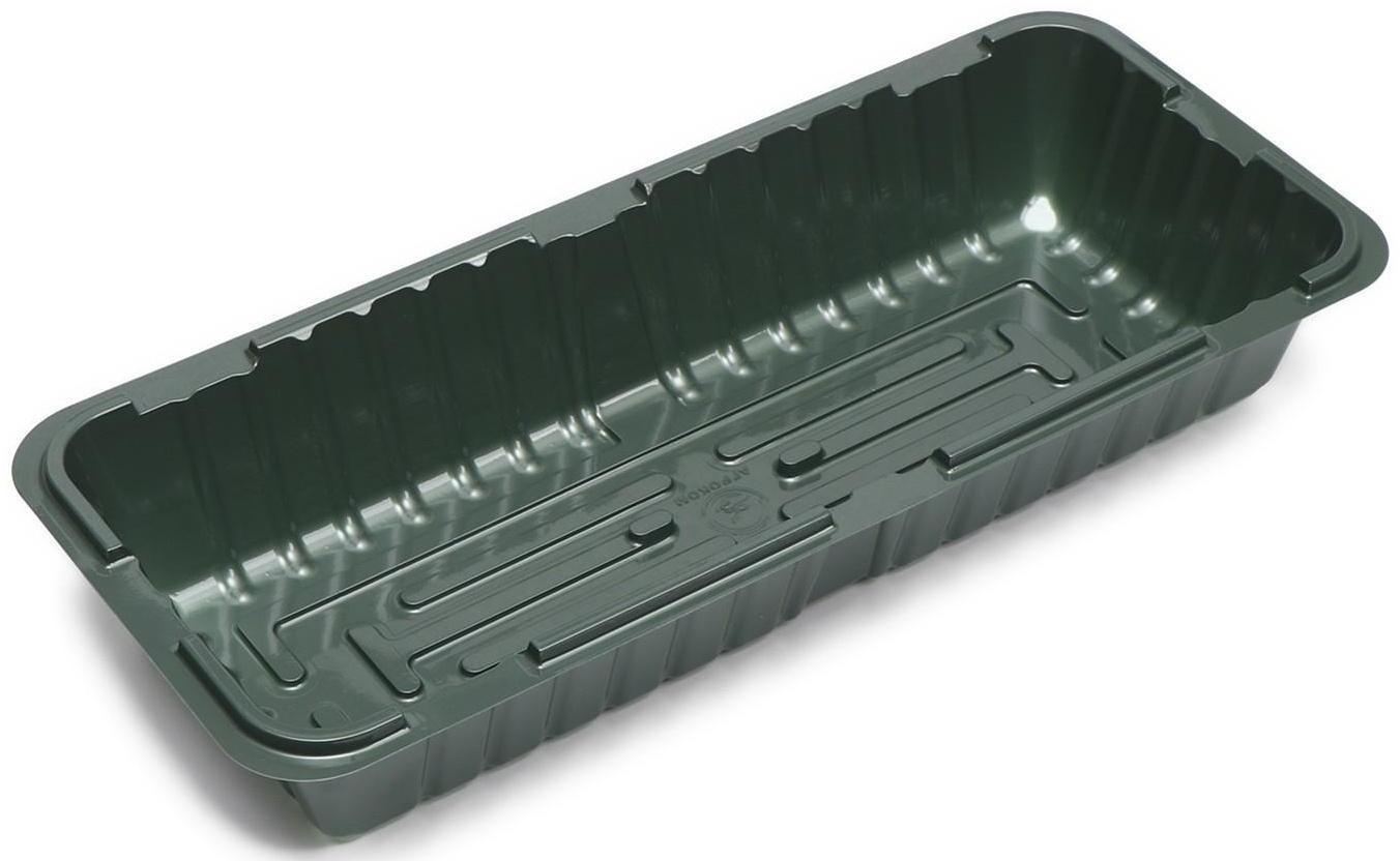 Мини-парник для рассады, 39.5 × 17 × 13 см, без вставок, тёмно-зелёный, Greengo