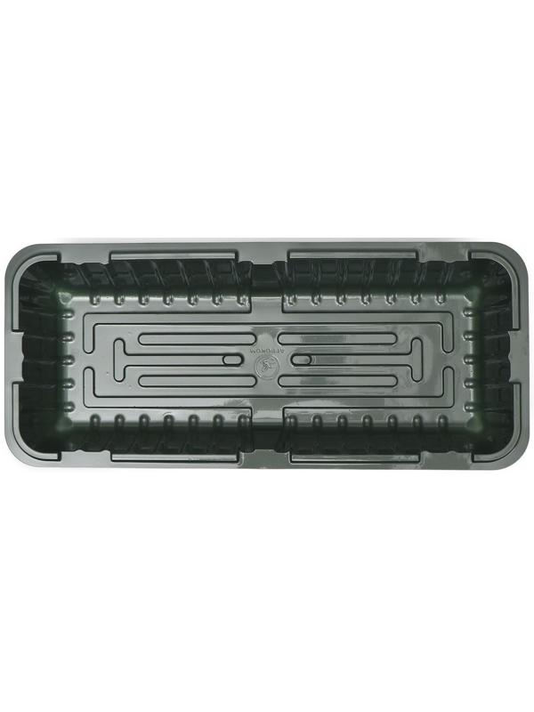 Мини-парник для рассады, 39.5 × 17 × 13 см, без вставок, тёмно-зелёный, Greengo