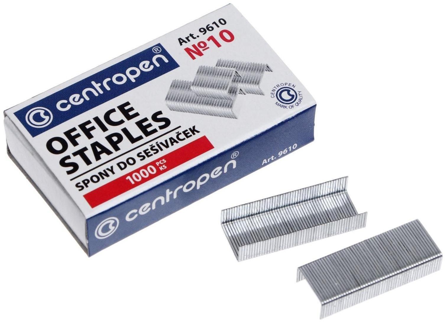 Скобы для степлера №10 Centropen, 1000 шт.