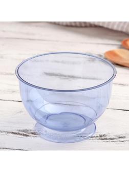 Креманка одноразовая «Кристалл», 200 мл, цвет синий