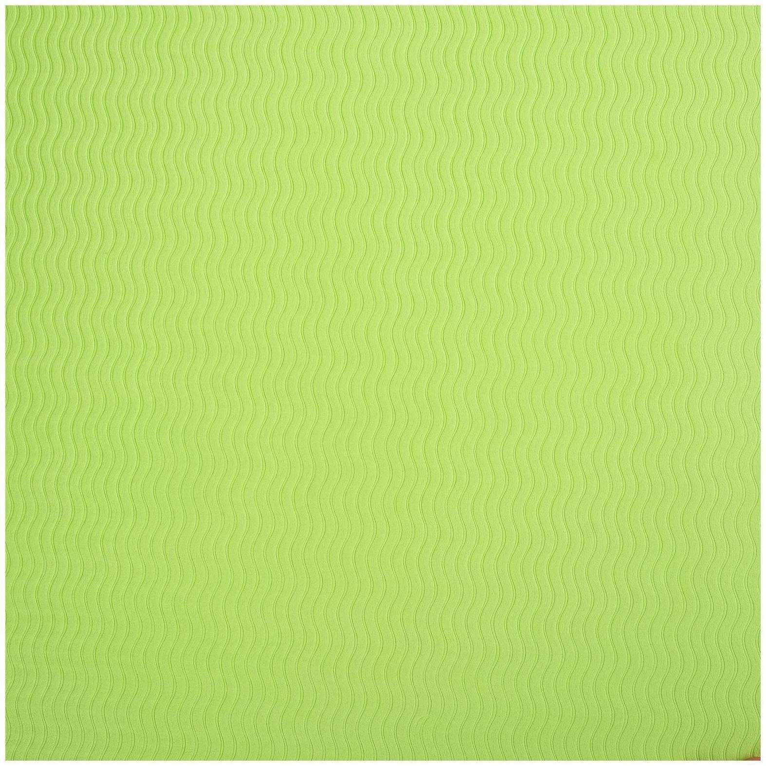 Коврик для йоги 183 × 61 × 0,8 см, двухцветный, цвет тёмно-зелёный