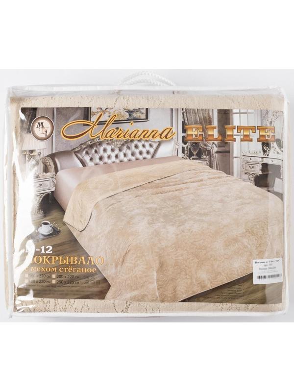 Покрывало ELITE с мехом, размер 200х220 см, пэ100%
