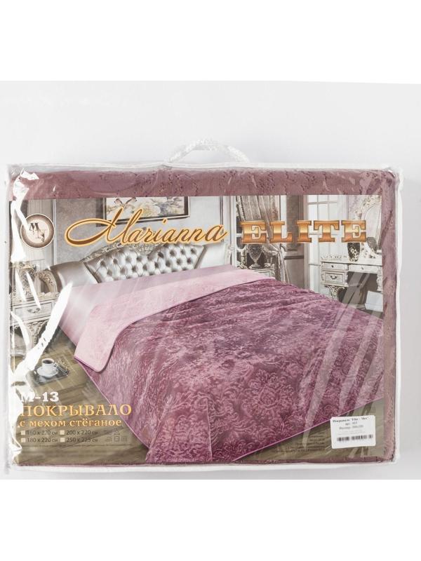 Покрывало ELITE с мехом, размер 200х220 см, пэ100%