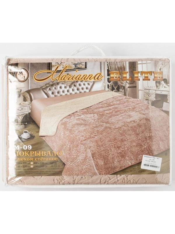 Покрывало ELITE с мехом, размер 225х250 см, пэ100%