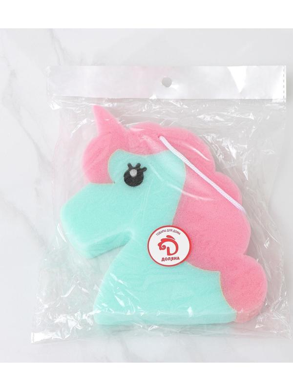 Губка для тела Доляна «Единорожка», цвет МИКС