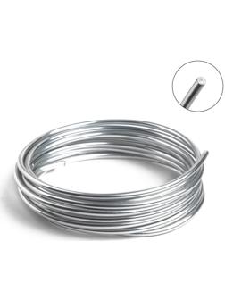 Проволока для плетения D=3.8мм, намотка 3м, цвет серебра