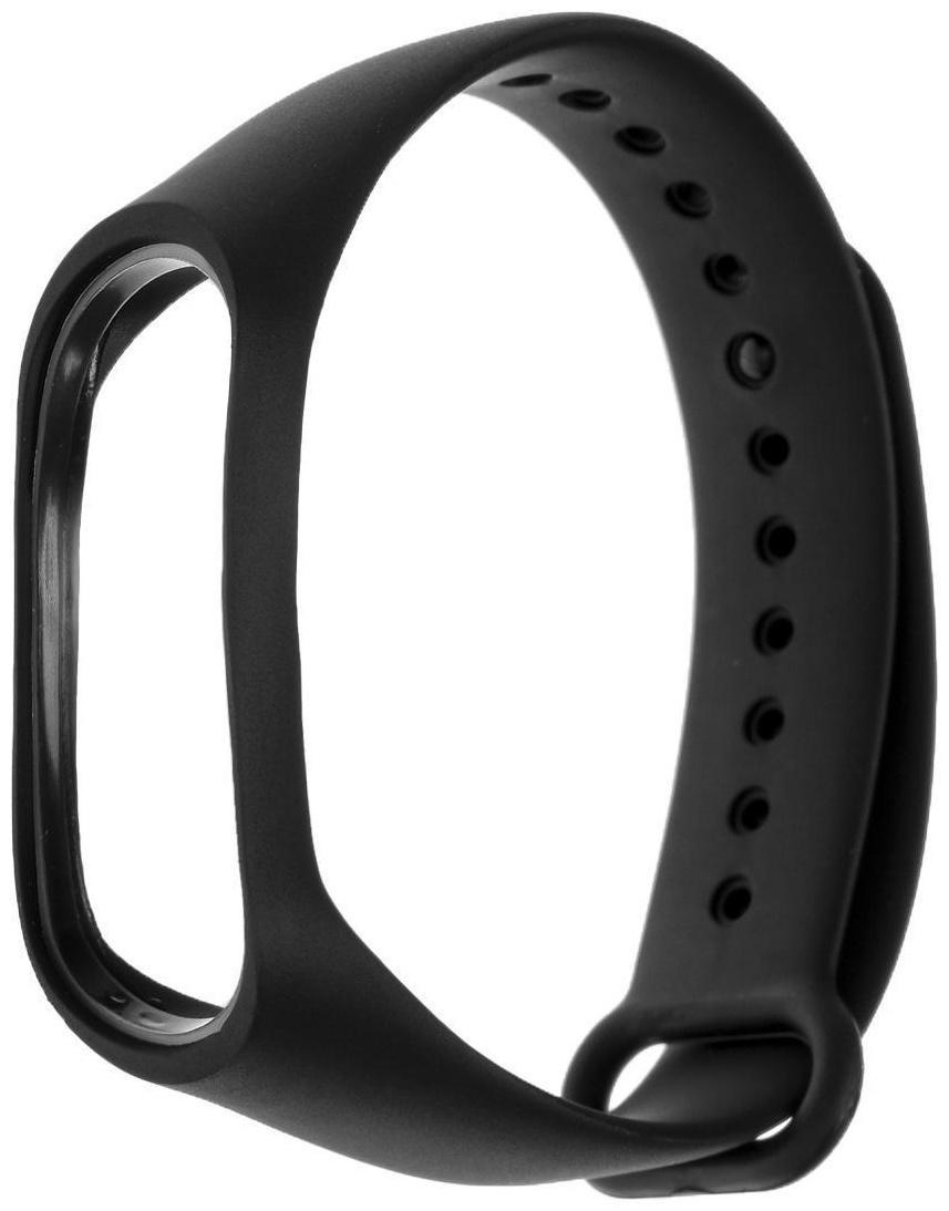 Ремешок для фитнес-браслета Mi Band 3/4 LuazON, черный