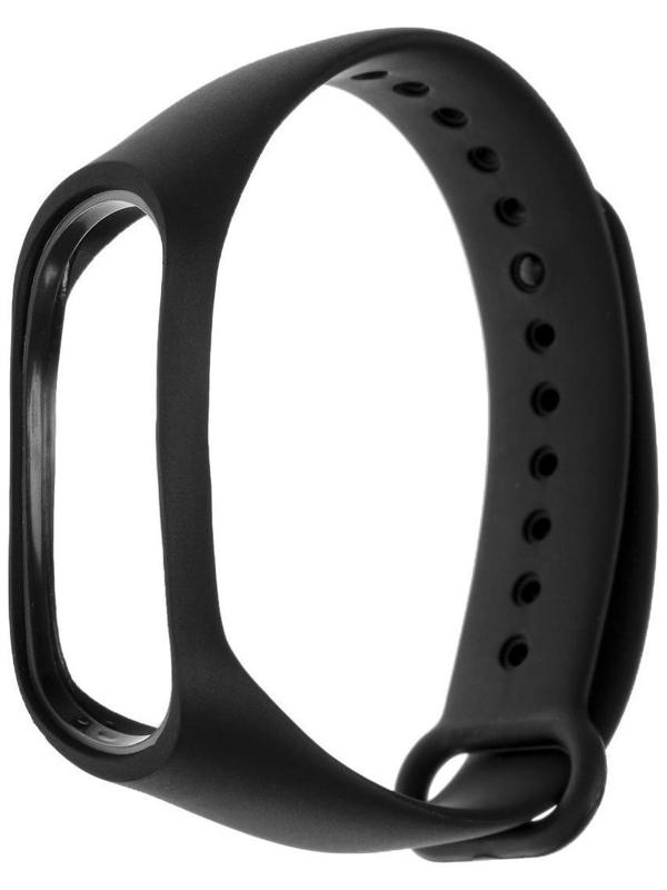 Ремешок для фитнес-браслета Mi Band 3/4 LuazON, черный