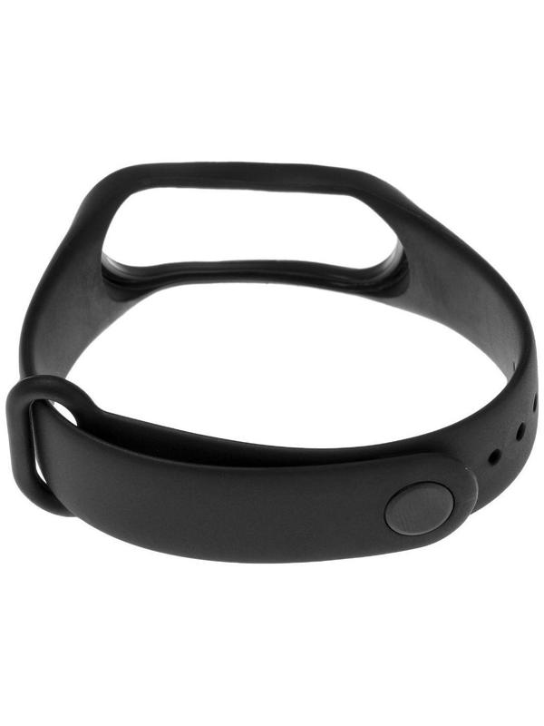 Ремешок для фитнес-браслета Mi Band 3/4 LuazON, черный