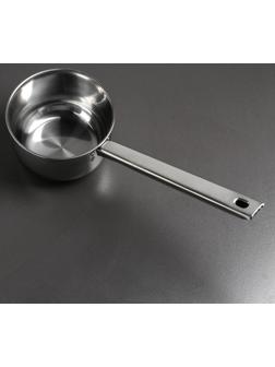Ковш из нержавеющей стали, 1,1 л, 39×14,5×8 см, металлическая ручка