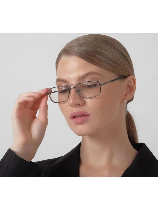 Очки корригирующие 9882, цвет серый, фотохром, отгиб.дужка, -1