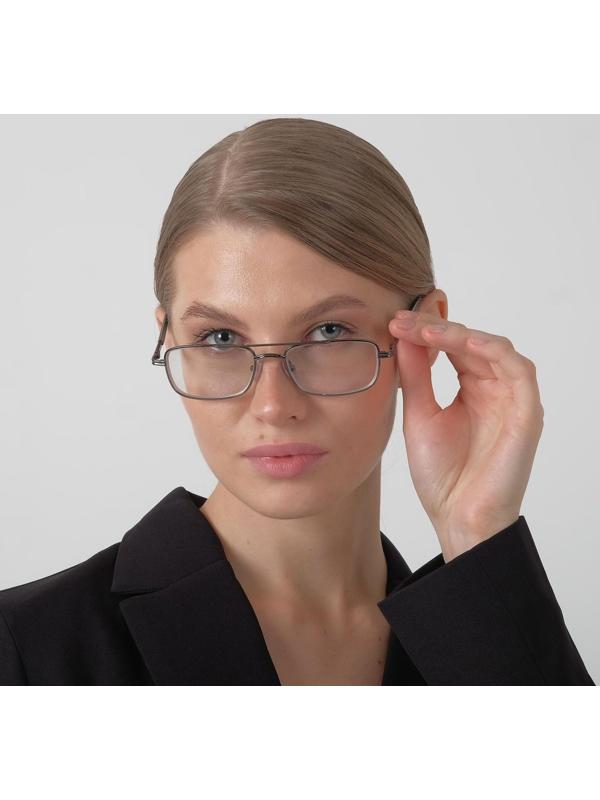 Очки корригирующие 9882, цвет серый, фотохром, отгиб.дужка, -1,5