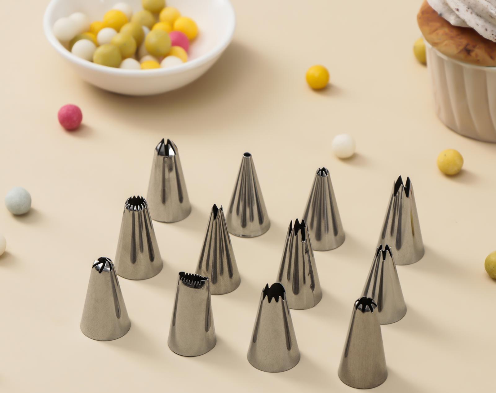 Набор кондитерских насадок, 12 шт: d=1,8 см