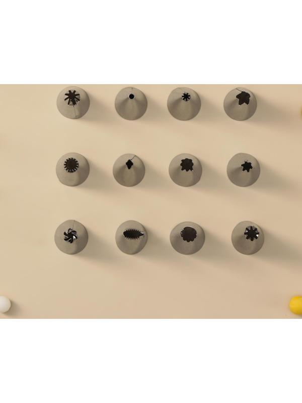 Набор кондитерских насадок, 12 шт: d=1,8 см