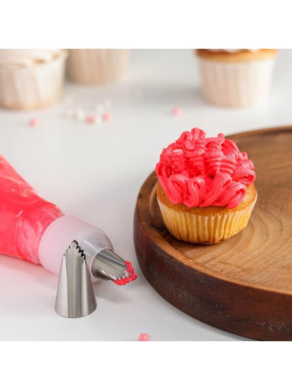 Насадка кондитерская, d=2,6 см, выход 1,7 см,нержавеющая сталь