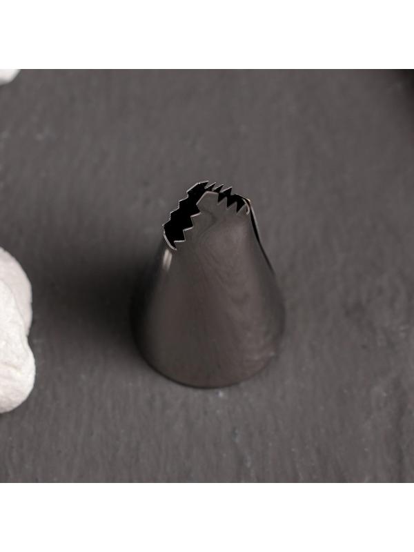 Насадка кондитерская, d=2,6 см, выход 1,7 см,нержавеющая сталь