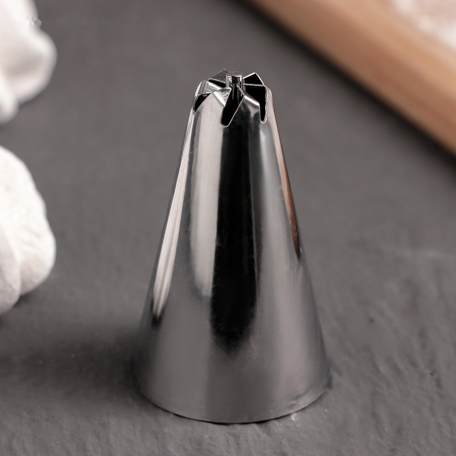 Насадка кондитерская, d=3 см, выход 1,3 см, нержавеющая сталь