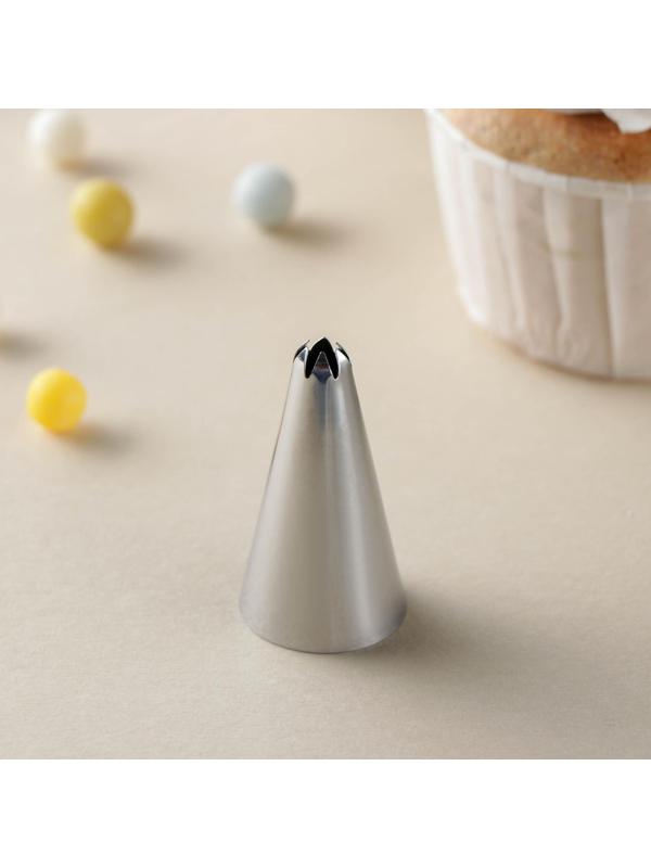 Насадка кондитерская, d=2,5 см, выход 0,6 см, нержавеющая сталь