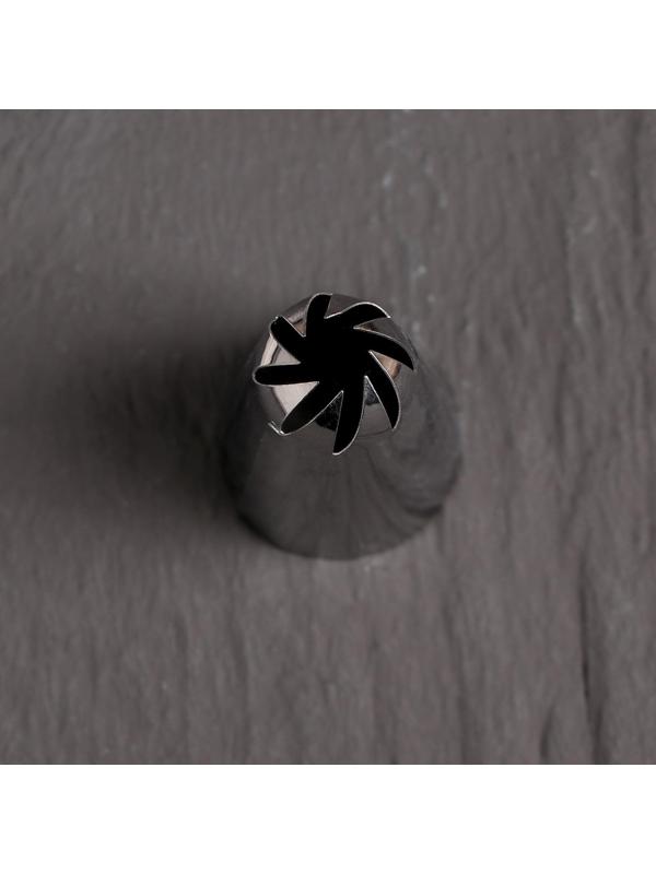 Насадка кондитерская, d=3 см, выход 1,7 см, нержавеющая сталь