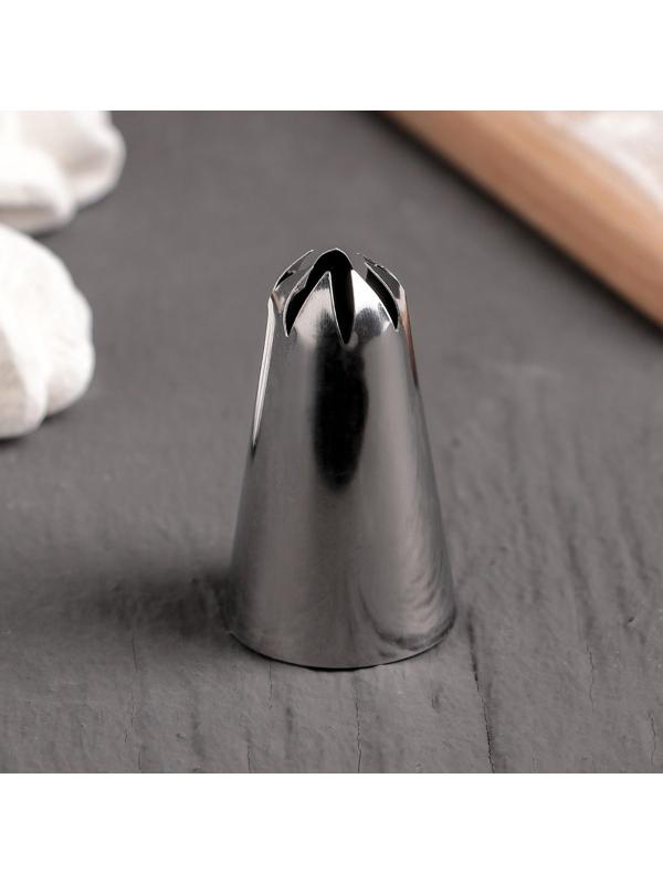 Насадка кондитерская, d=3 см, выход 1,6 см, нержавеющая сталь