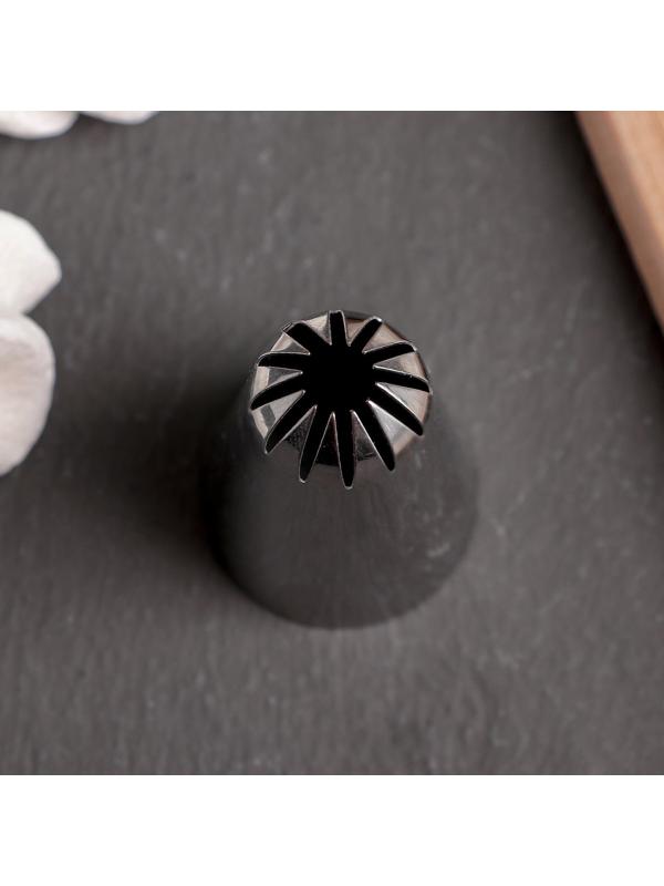 Насадка кондитерская, d=3 см, выход 1,7 см, нержавеющая сталь