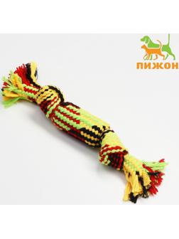 Игрушка канатная с пищалкой внутри, до 25 см, микс цветов