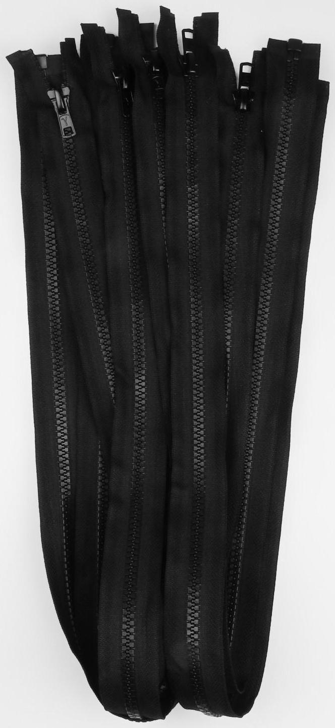 Молния разъёмная «Трактор», №8, замок автомат, 70 см, цвет чёрный