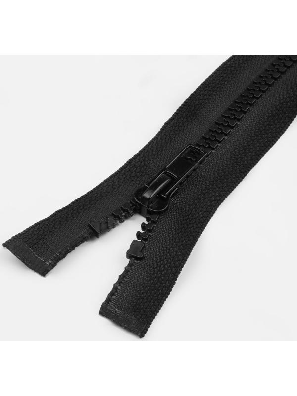 Молния разъёмная «Трактор», №8, замок автомат, 80 см, цвет чёрный
