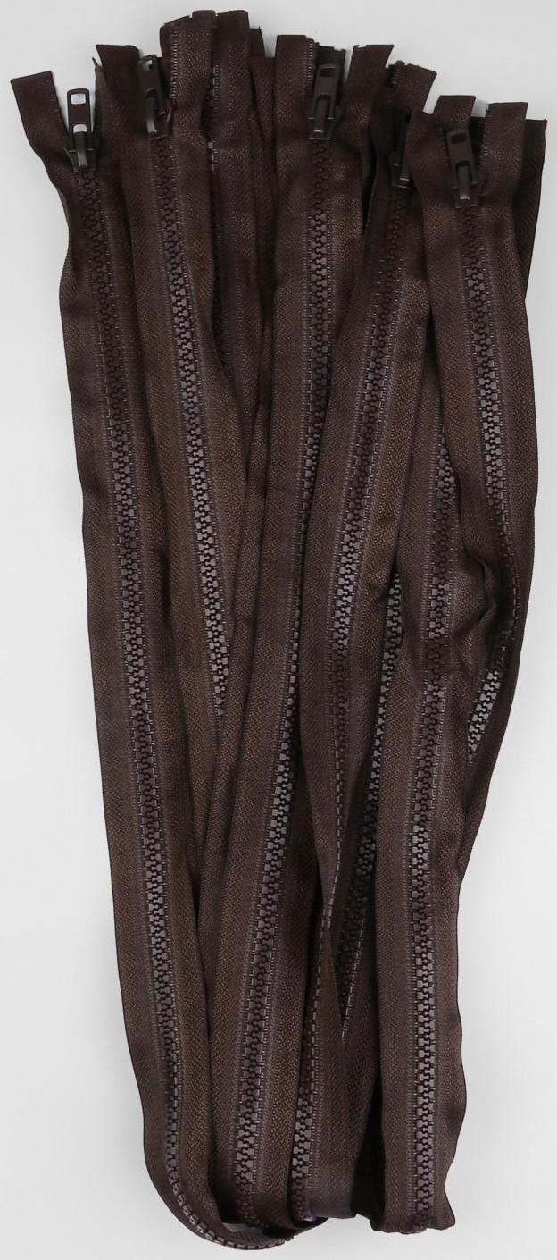 Молния разъёмная «Трактор», №8, замок автомат, 80 см, цвет коричневый