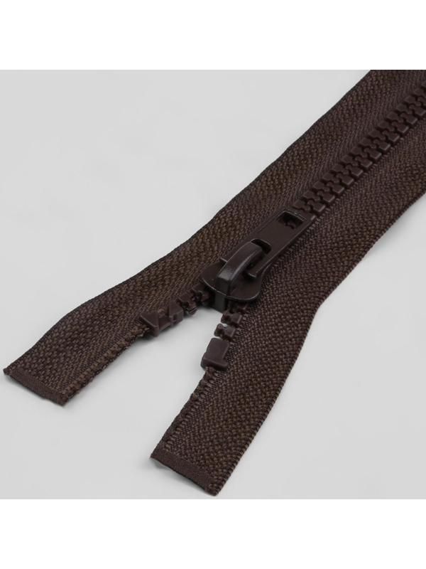 Молния разъёмная «Трактор», №8, замок автомат, 90 см, цвет коричневый