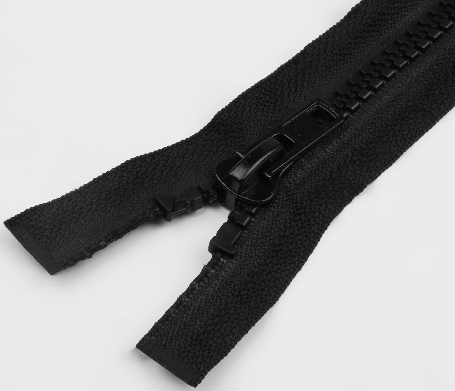 Молния разъёмная «Трактор», №8, замок автомат, 100 см, цвет чёрный