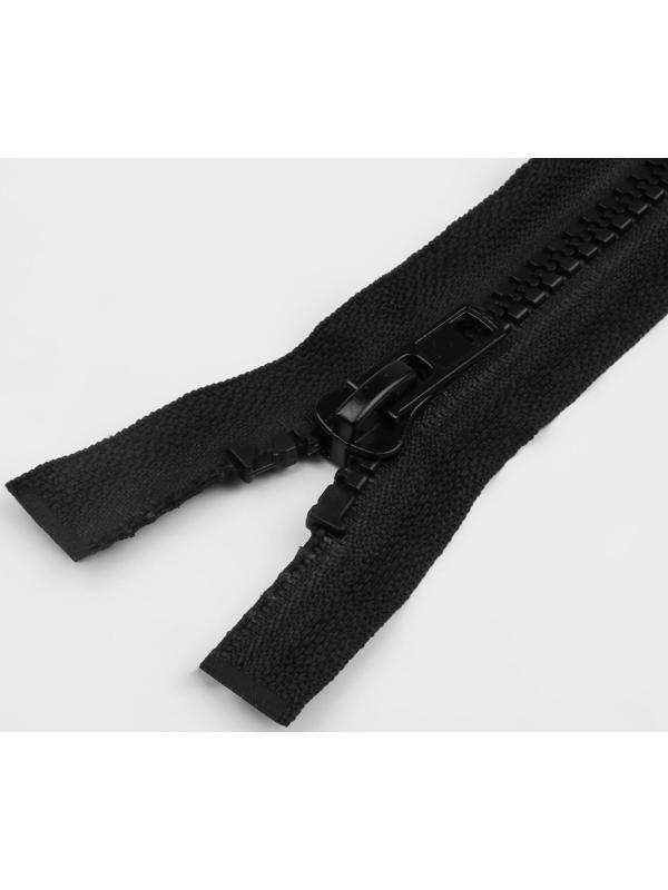 Молния разъёмная «Трактор», №8, замок автомат, 100 см, цвет чёрный