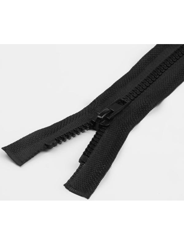Молния разъёмная «Трактор», №8, 2 бегунка, замки автомат, 100 см, цвет чёрный