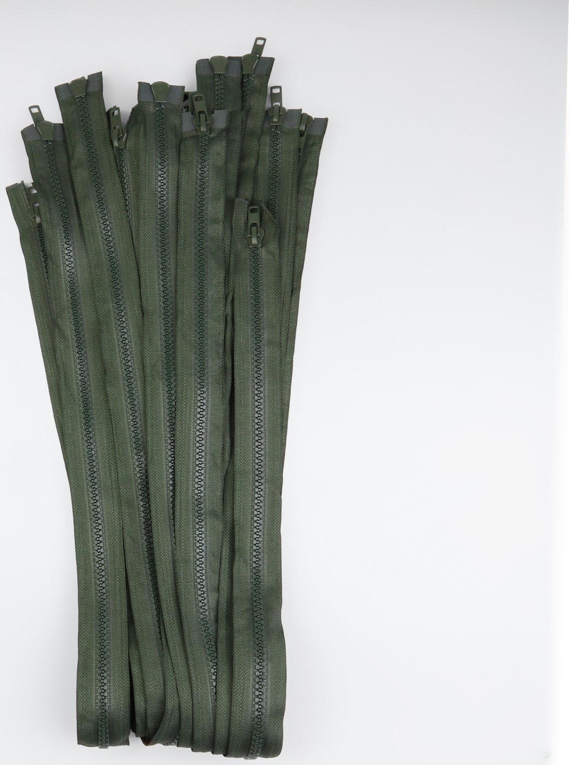 Молния разъёмная «Трактор», №8, 2 бегунка, замки автомат, 100 см, цвет хаки