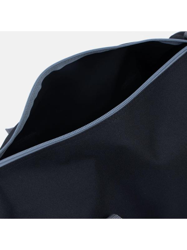 Сумка спортивная на молнии, без подкладки, цвет чёрный/серый