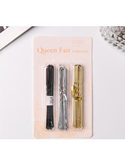 Шпильки для волос (набор 30 шт) 8 см, 3 цвета