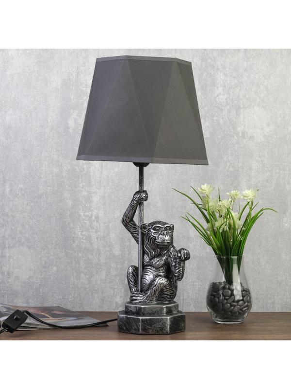 Лампа настольная 9293967TL/1 чернёное серебро E27 40Вт 30х30х53 см