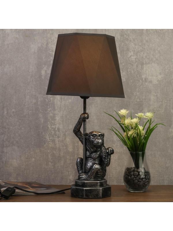 Лампа настольная 9293967TL/1 чернёное серебро E27 40Вт 30х30х53 см