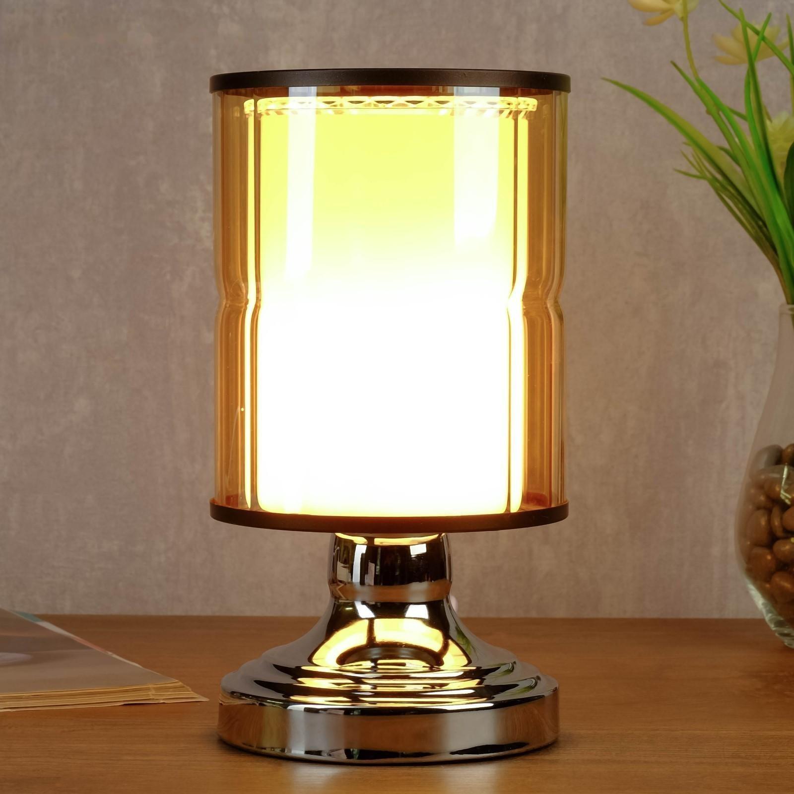 Аромасветильник сенсорный 7050049A/1 3 режима G4 20Вт хром 12,3х12,3х22 см