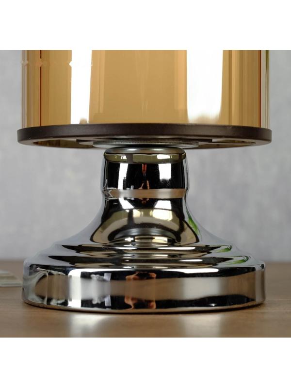 Аромасветильник сенсорный 7050049A/1 3 режима G4 20Вт хром 12,3х12,3х22 см