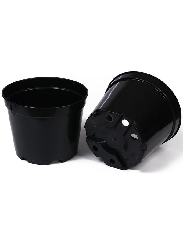 Горшок для рассады, 7,5 л, 26 × 26 × 26 см, чёрный, Greengo