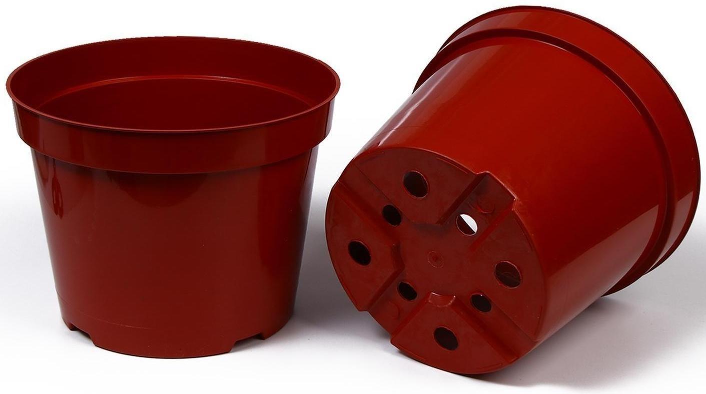 Горшок для рассады, 10 л, 29 × 29 × 22,5 см, терракотовый, Greengo