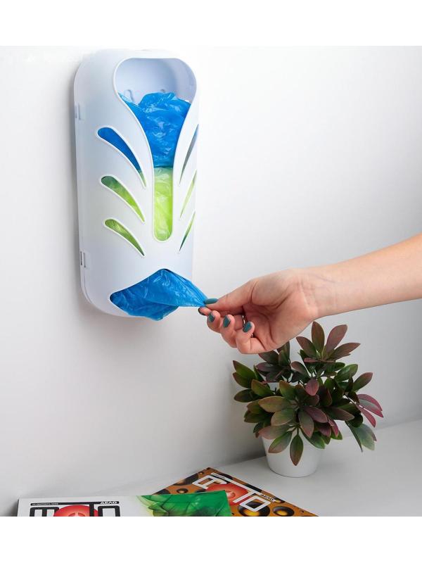 Корзина для пакетов Krita, 12×7×28 см, цвет снежно-белый