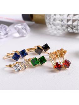 Серьги со стразами 